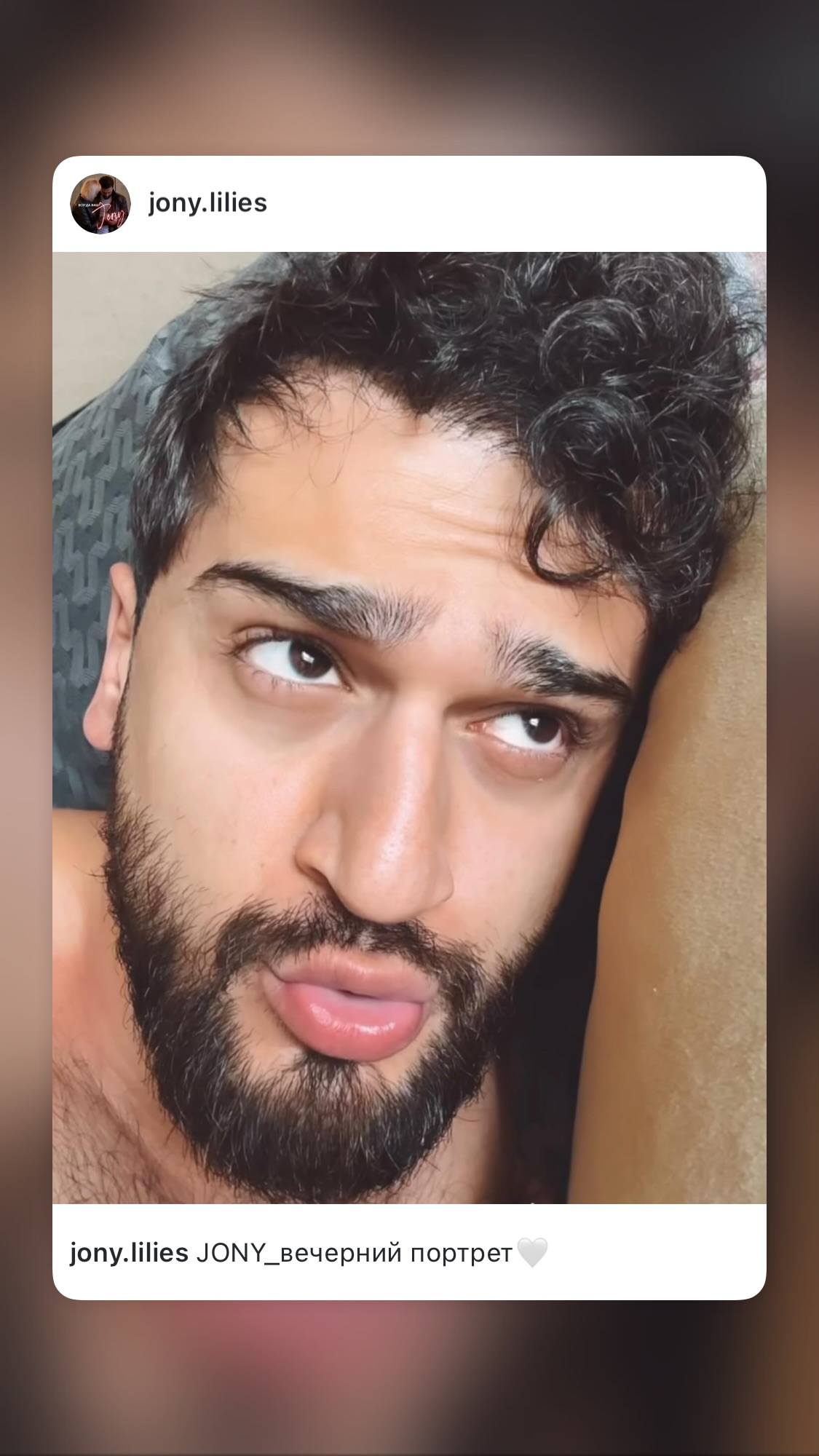 новая фото в сторис @jony.lilies 23.02.2026