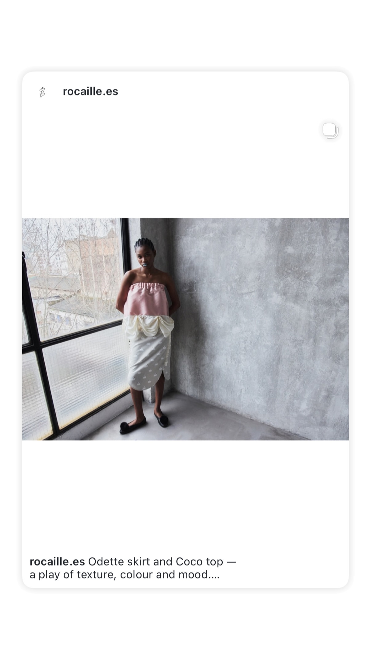 новая фото в сторис @rocaille.es 22.04.2026