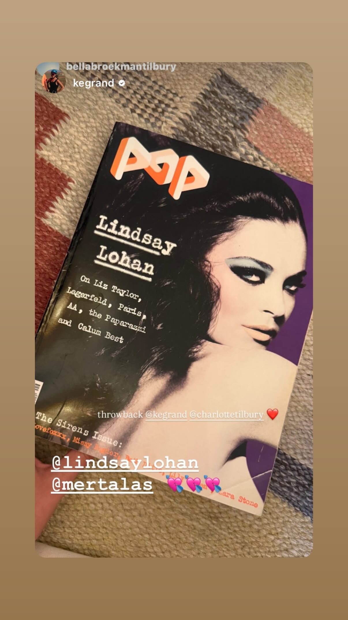 новая фото в сторис @lindsaylohan 18.06.2026