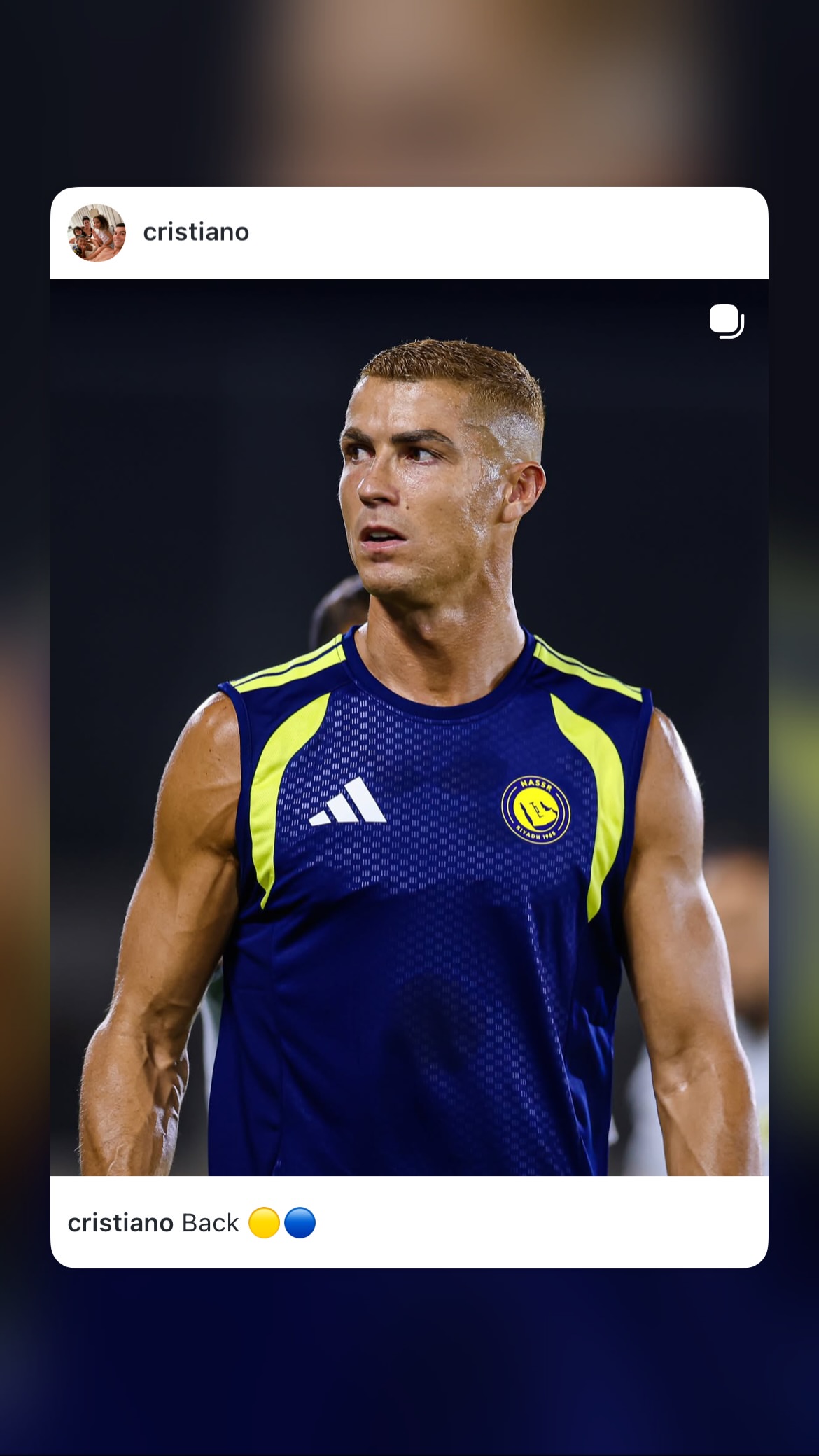 новая фото в сторис @cristiano 14.08.2026